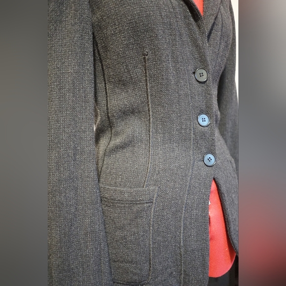 Dark grey wool Armani blazer - Picture 4 of 6